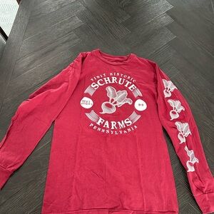 The Office Show Maroon Schrute Farms Graphic Tee